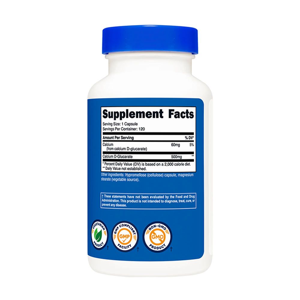 NUTRICOST - CALCIUM D-GLUCARATE - KALCIUM-D-GLUKARÁT - 120 KAPSZULA NUTRICOST - CALCIUM D-GLUCARATE - KALCIUM-D-GLUKARÁT - 120 KAPSZULA