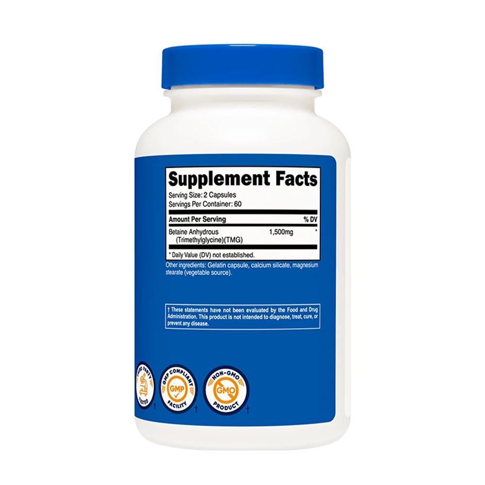 NUTRICOST - BETAINE ANHYDROUS (TMG) - 120 KAPSZULA NUTRICOST - BETAINE ANHYDROUS (TMG) - 120 KAPSZULA
