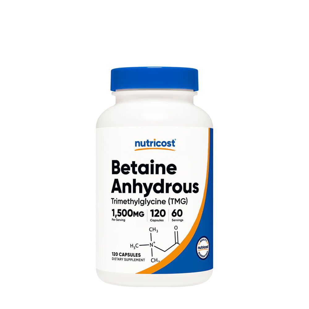 NUTRICOST - BETAINE ANHYDROUS (TMG) - 120 KAPSZULA NUTRICOST - BETAINE ANHYDROUS (TMG) - 120 KAPSZULA