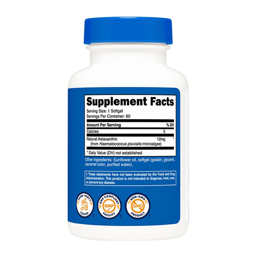 NUTRICOST - ASTAXANTHIN - 60 KAPSZULA NUTRICOST - ASTAXANTHIN - 60 KAPSZULA