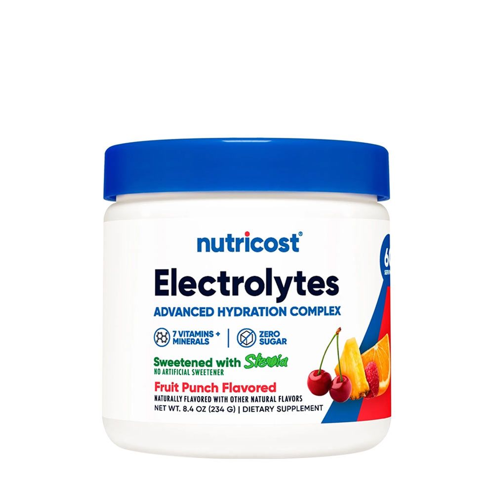 NUTRICOST - ELECTROLYTES COMPLEX - GYÜMÖLCSPUNCS ÍZŰ - 234 G NUTRICOST - ELECTROLYTES COMPLEX - GYÜMÖLCSPUNCS ÍZŰ - 234 G