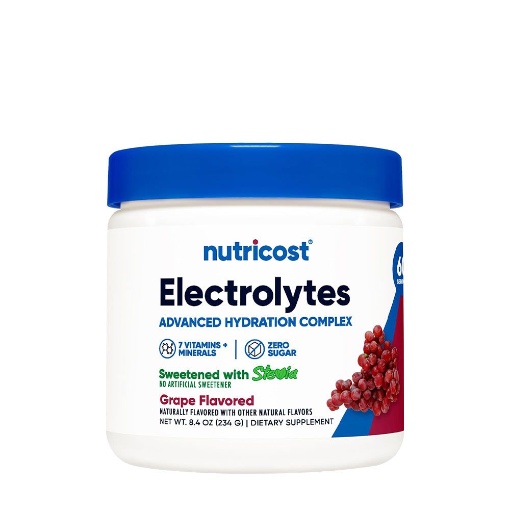 NUTRICOST - ELECTROLYTES COMPLEX - SZŐLŐ ÍZŰ - 234 G NUTRICOST - ELECTROLYTES COMPLEX - SZŐLŐ ÍZŰ - 234 G