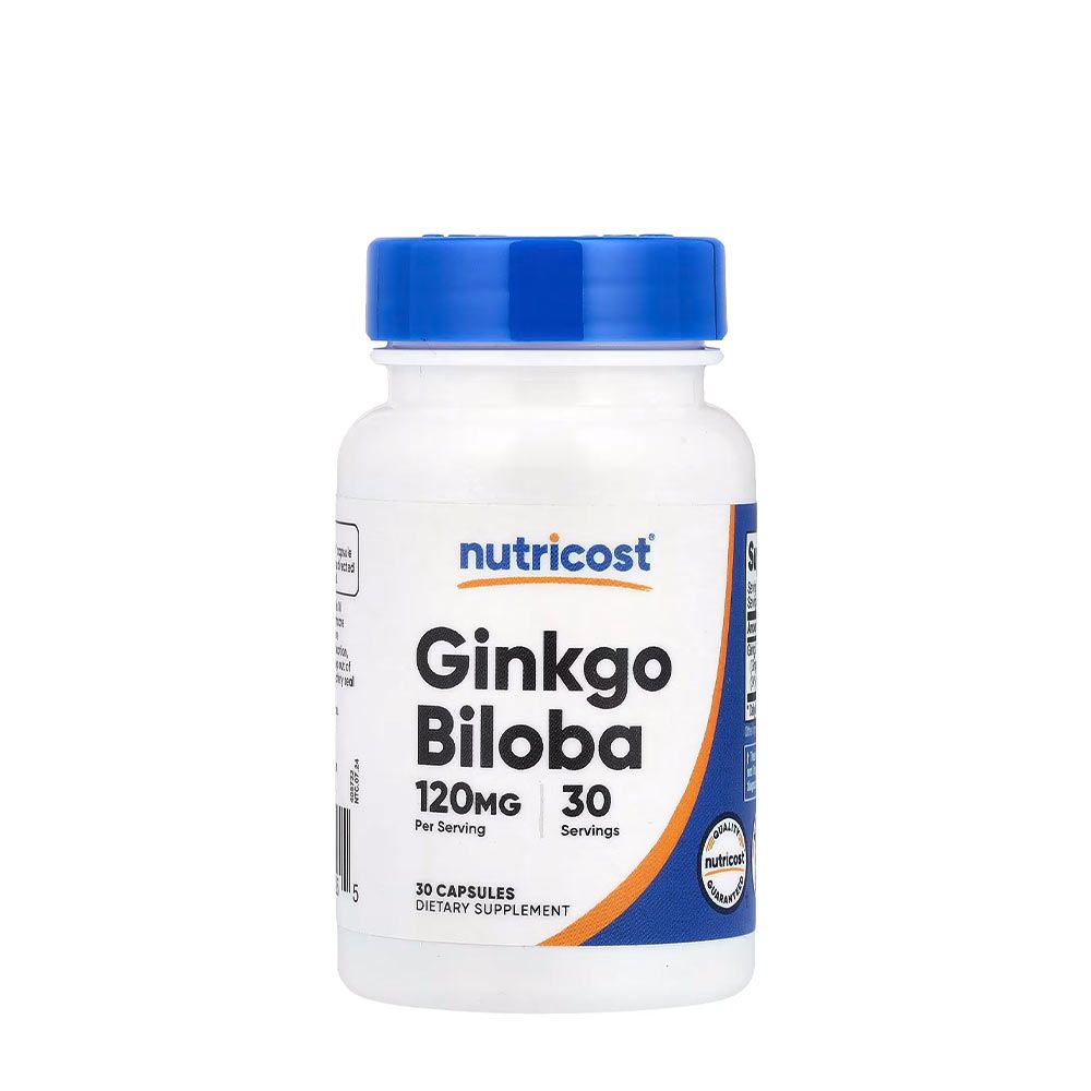 NUTRICOST - GINKGO BILOBA 120 MG - 30 KAPSZULA NUTRICOST - GINKGO BILOBA 120 MG - 30 KAPSZULA