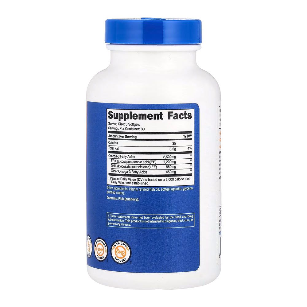 NUTRICOST - OMEGA-3 2500 MG - 90 KAPSZULA NUTRICOST - OMEGA-3 2500 MG - 90 KAPSZULA