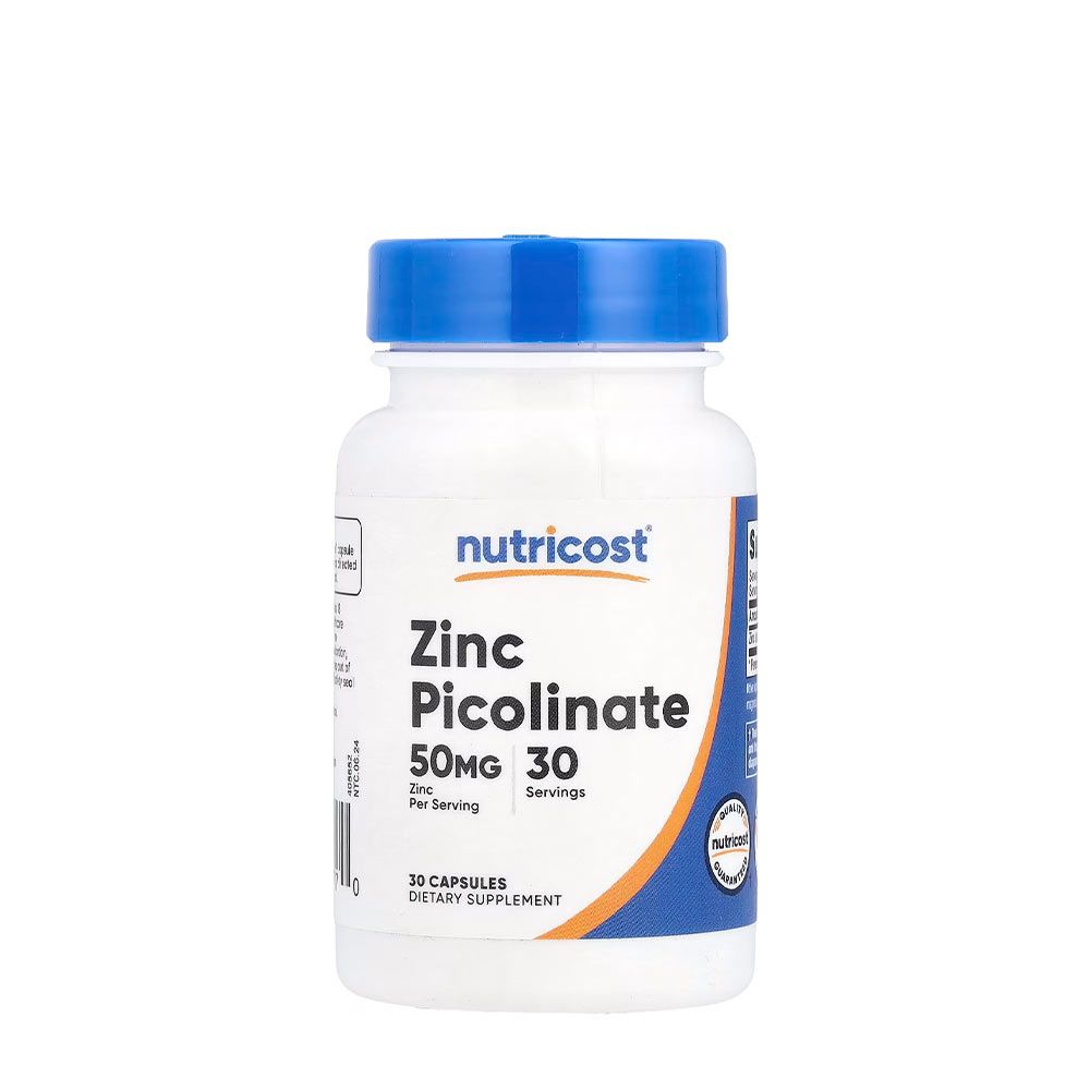 NUTRICOST - ZINC PICOLINATE 50 MG - 30 KAPSZULA NUTRICOST - ZINC PICOLINATE 50 MG - 30 KAPSZULA