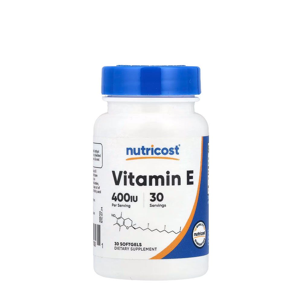 NUTRICOST - E-VITAMIN 400 NE - 30 KAPSZULA NUTRICOST - E-VITAMIN 400 NE - 30 KAPSZULA