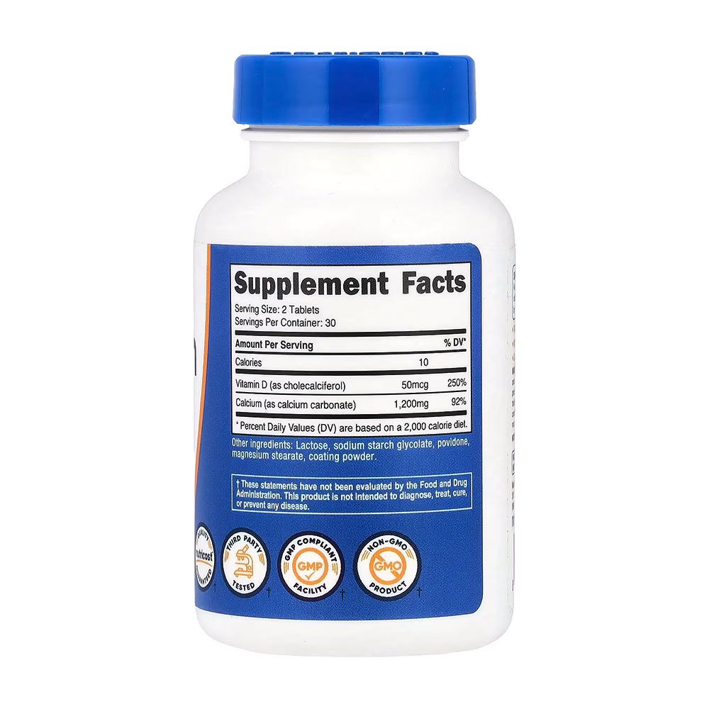 NUTRICOST - CALCIUM (WITH VITAMIN D3) - 60 TABLETTA NUTRICOST - CALCIUM (WITH VITAMIN D3) - 60 TABLETTA