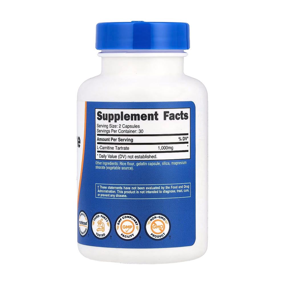 NUTRICOST - L-CARNITINE TARTRATE - 60 KAPSZULA NUTRICOST - L-CARNITINE TARTRATE - 60 KAPSZULA