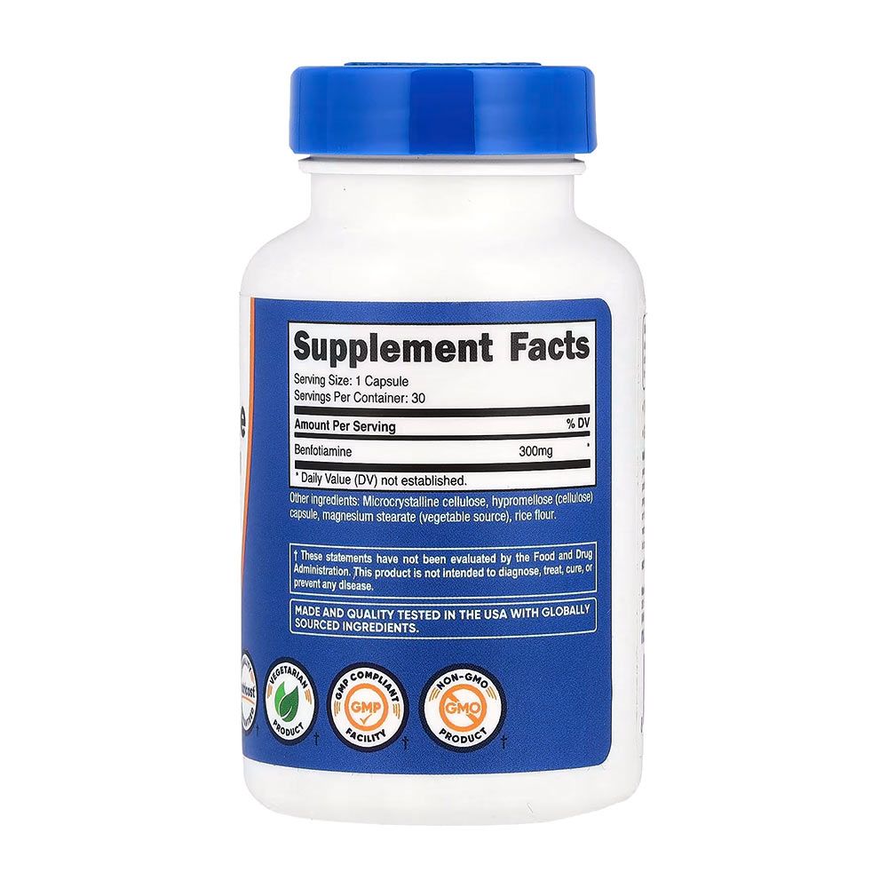 NUTRICOST - BENFOTIAMINE 300 MG - 30 KAPSZULA NUTRICOST - BENFOTIAMINE 300 MG - 30 KAPSZULA