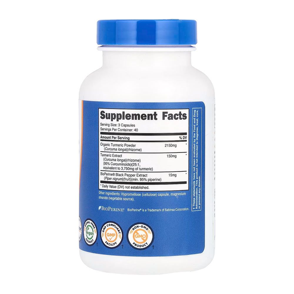 NUTRICOST - TURMERIC - 120 KAPSZULA NUTRICOST - TURMERIC - 120 KAPSZULA