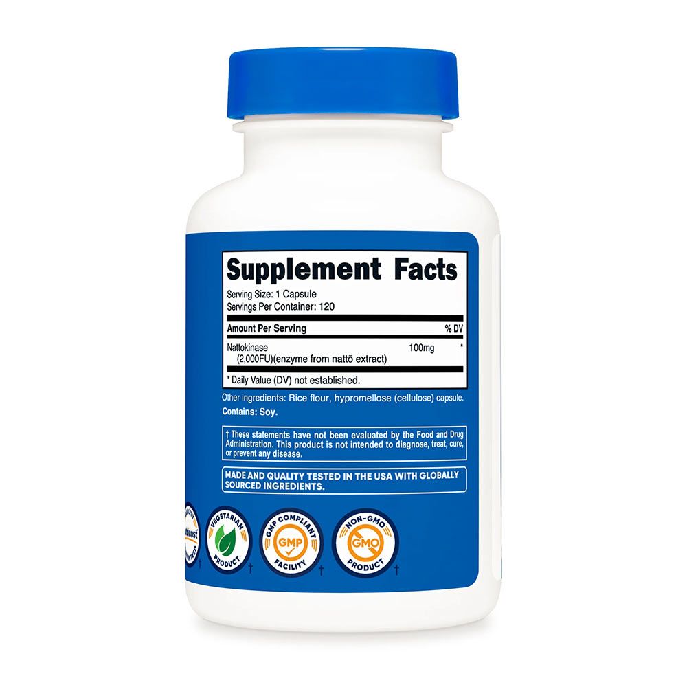 NUTRICOST - NATTOKINASE 2.000 FU - 120 KAPSZULA NUTRICOST - NATTOKINASE 2.000 FU - 120 KAPSZULA