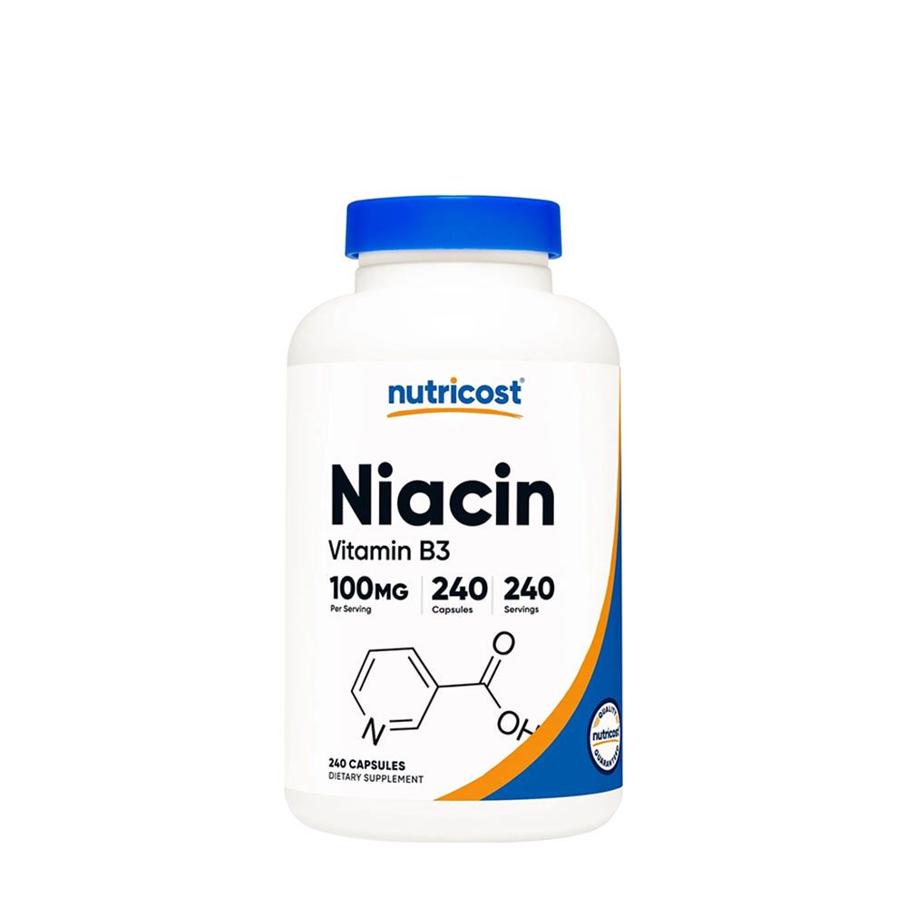 NUTRICOST - VITAMIN B3 NIACIN 100 MG - 240 KAPSZULA NUTRICOST - VITAMIN B3 NIACIN 100 MG - 240 KAPSZULA