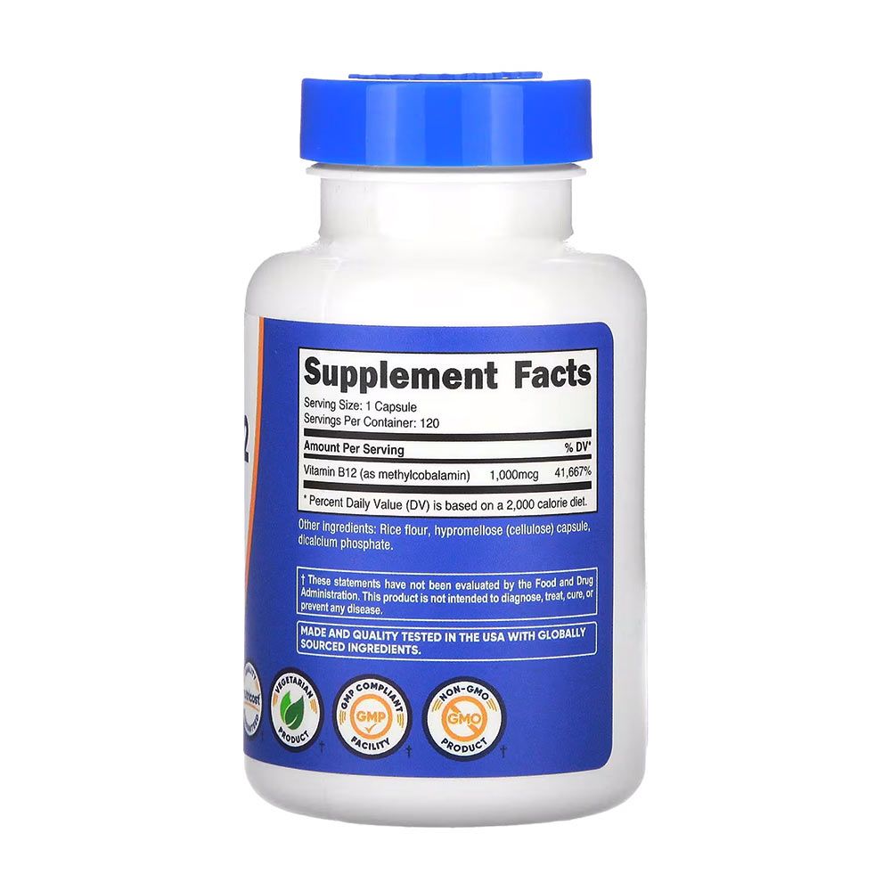 NUTRICOST - VITAMIN B12 1000 MCG - 120 KAPSZULA NUTRICOST - VITAMIN B12 1000 MCG - 120 KAPSZULA