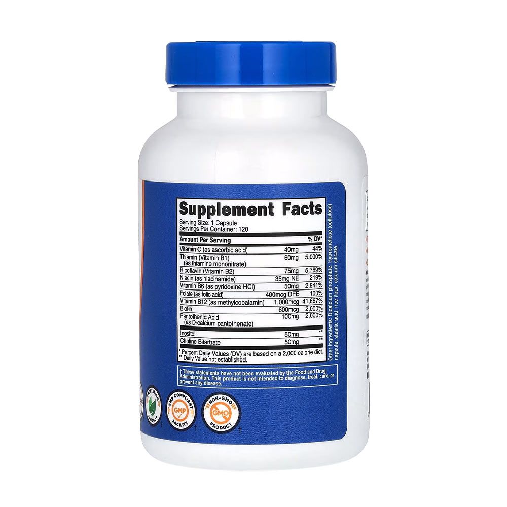 NUTRICOST - VITAMIN B COMPLEX - 120 KAPSZULA NUTRICOST - VITAMIN B COMPLEX - 120 KAPSZULA