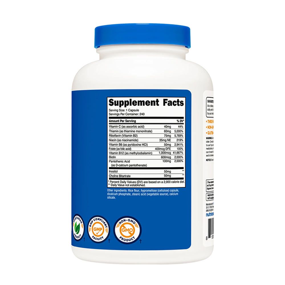 NUTRICOST - VITAMIN B COMPLEX - 240 KAPSZULA NUTRICOST - VITAMIN B COMPLEX - 240 KAPSZULA
