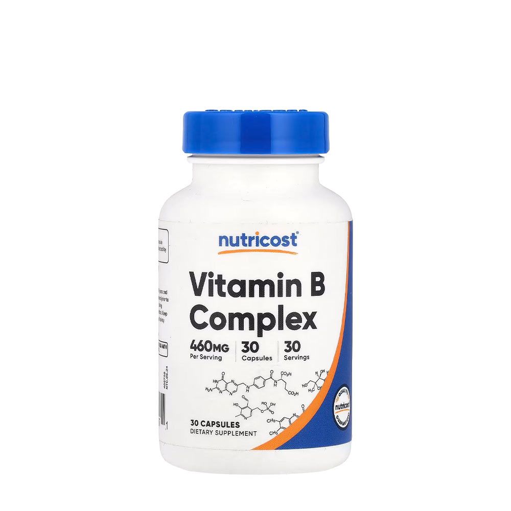NUTRICOST - VITAMIN B COMPLEX - 30 KAPSZULA NUTRICOST - VITAMIN B COMPLEX - 30 KAPSZULA