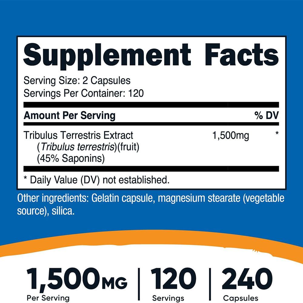 NUTRICOST - TRIBULUS 1500 MG - 240 KAPSZULA NUTRICOST - TRIBULUS 1500 MG - 240 KAPSZULA