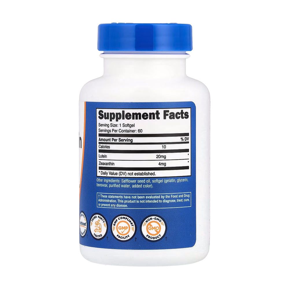 NUTRICOST - ZEAXANTHIN (WITH LUTEIN) - 60 KAPSZULA NUTRICOST - ZEAXANTHIN (WITH LUTEIN) - 60 KAPSZULA