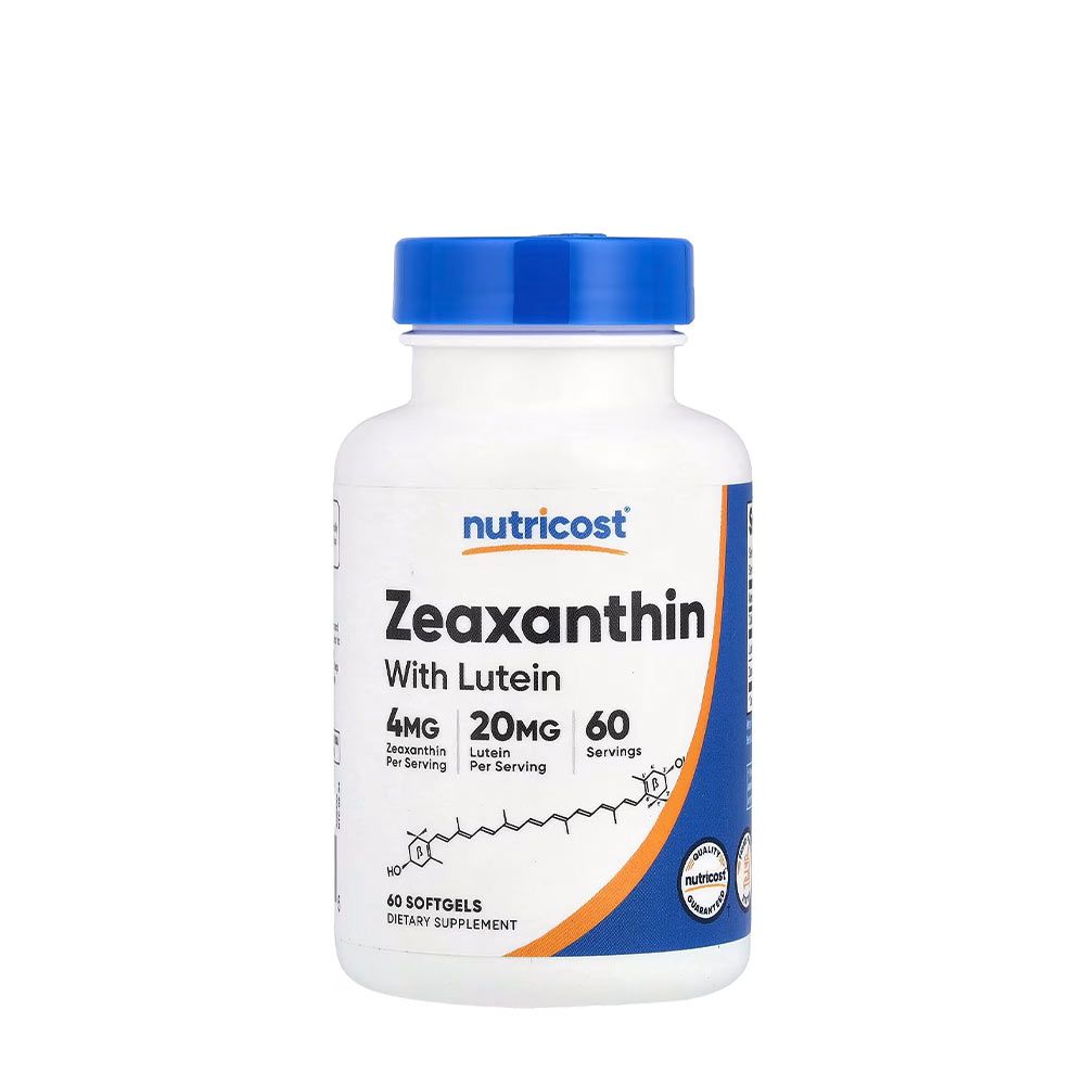 NUTRICOST - ZEAXANTHIN (WITH LUTEIN) - 60 KAPSZULA NUTRICOST - ZEAXANTHIN (WITH LUTEIN) - 60 KAPSZULA