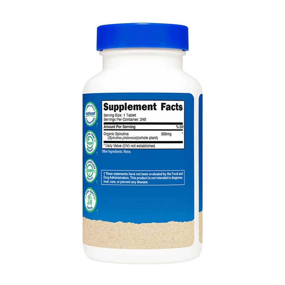 NUTRICOST - ORGANIC SPIRULINA - 240 KAPSZULA NUTRICOST - ORGANIC SPIRULINA - 240 KAPSZULA