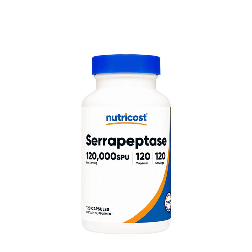 NUTRICOST - SERRAPEPTASE 120,000 SPU - 120 KAPSZULA NUTRICOST - SERRAPEPTASE 120,000 SPU - 120 KAPSZULA