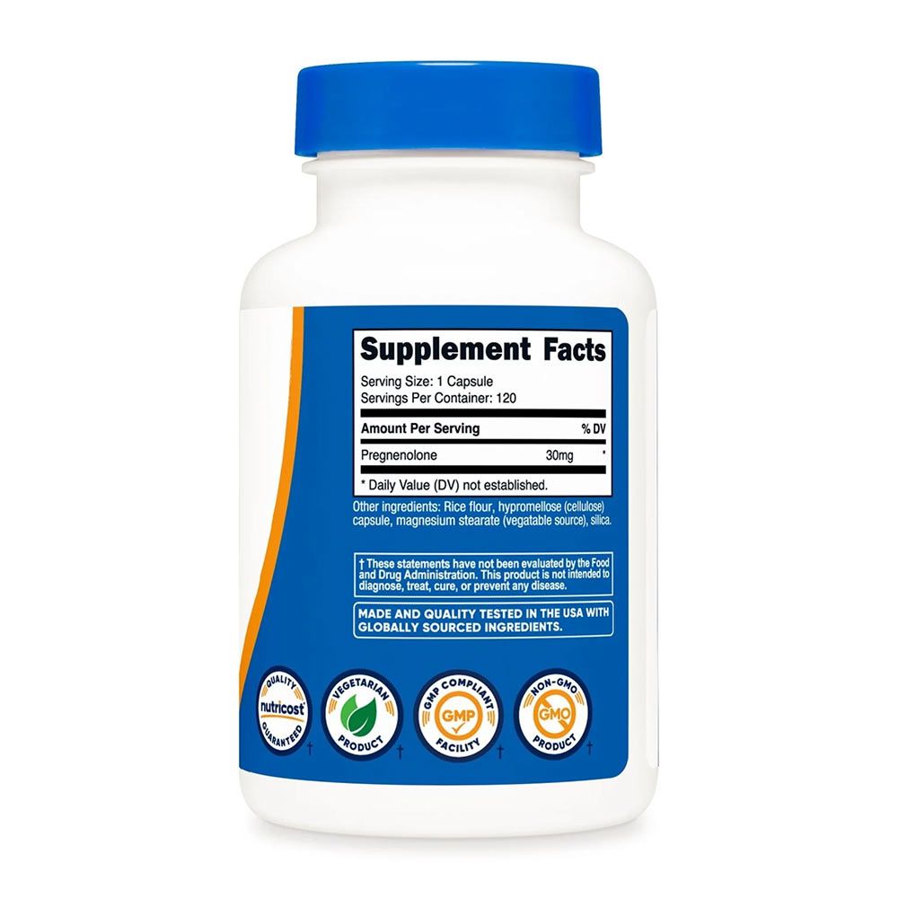 NUTRICOST - PREGNENOLONE 30 MG - 120 KAPSZULA NUTRICOST - PREGNENOLONE 30 MG - 120 KAPSZULA