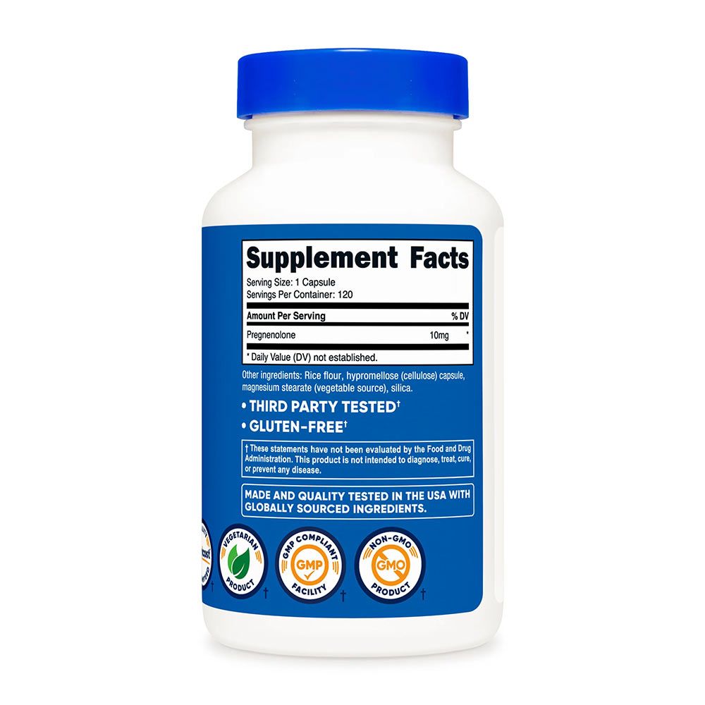 NUTRICOST - PREGNENOLONE 10 MG - 120 KAPSZULA NUTRICOST - PREGNENOLONE 10 MG - 120 KAPSZULA