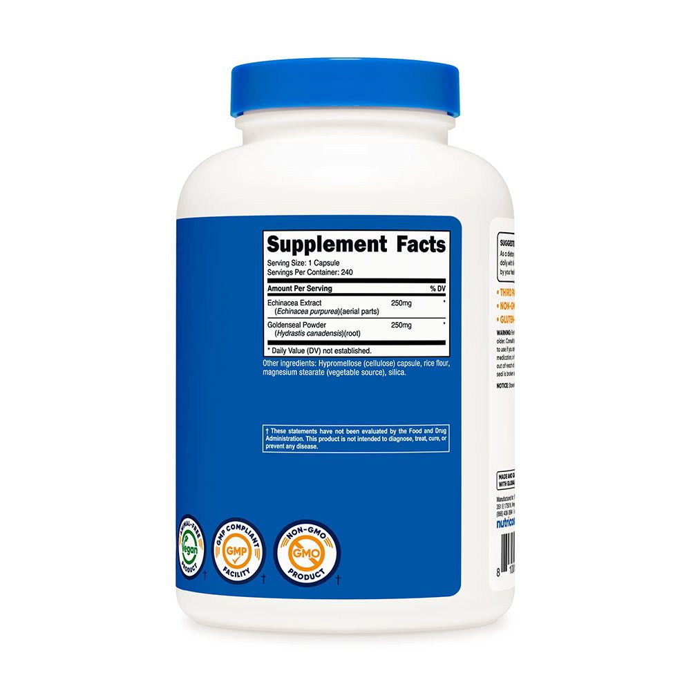 NUTRICOST - ECHINACEA & GOLDENSEAL ROOT 500 MG - 240 KAPSZULA NUTRICOST - ECHINACEA & GOLDENSEAL ROOT 500 MG - 240 KAPSZULA