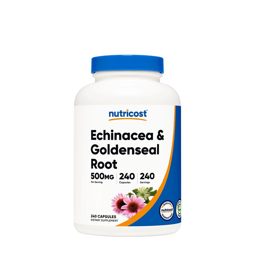 NUTRICOST - ECHINACEA & GOLDENSEAL ROOT 500 MG - 240 KAPSZULA NUTRICOST - ECHINACEA & GOLDENSEAL ROOT 500 MG - 240 KAPSZULA