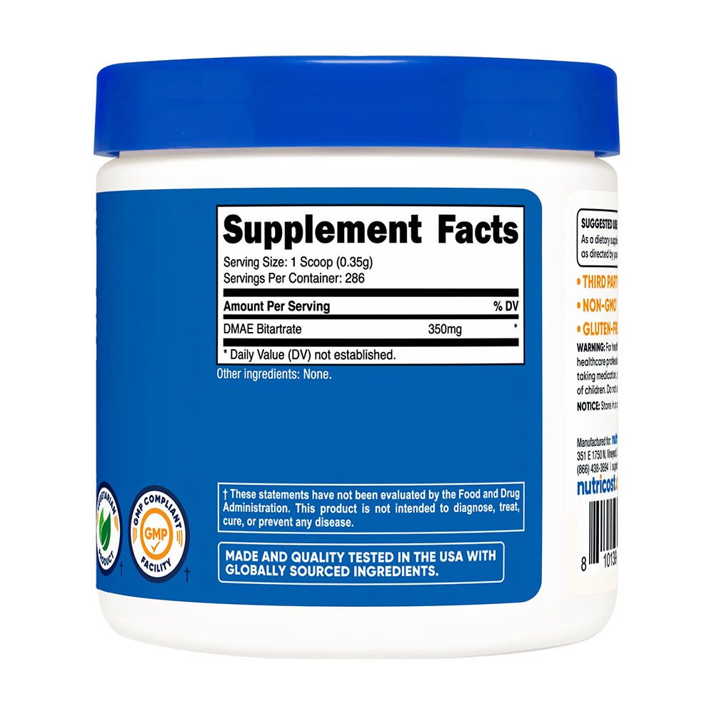 NUTRICOST - DMAE BITARTRATE - 100 G NUTRICOST - DMAE BITARTRATE - 100 G