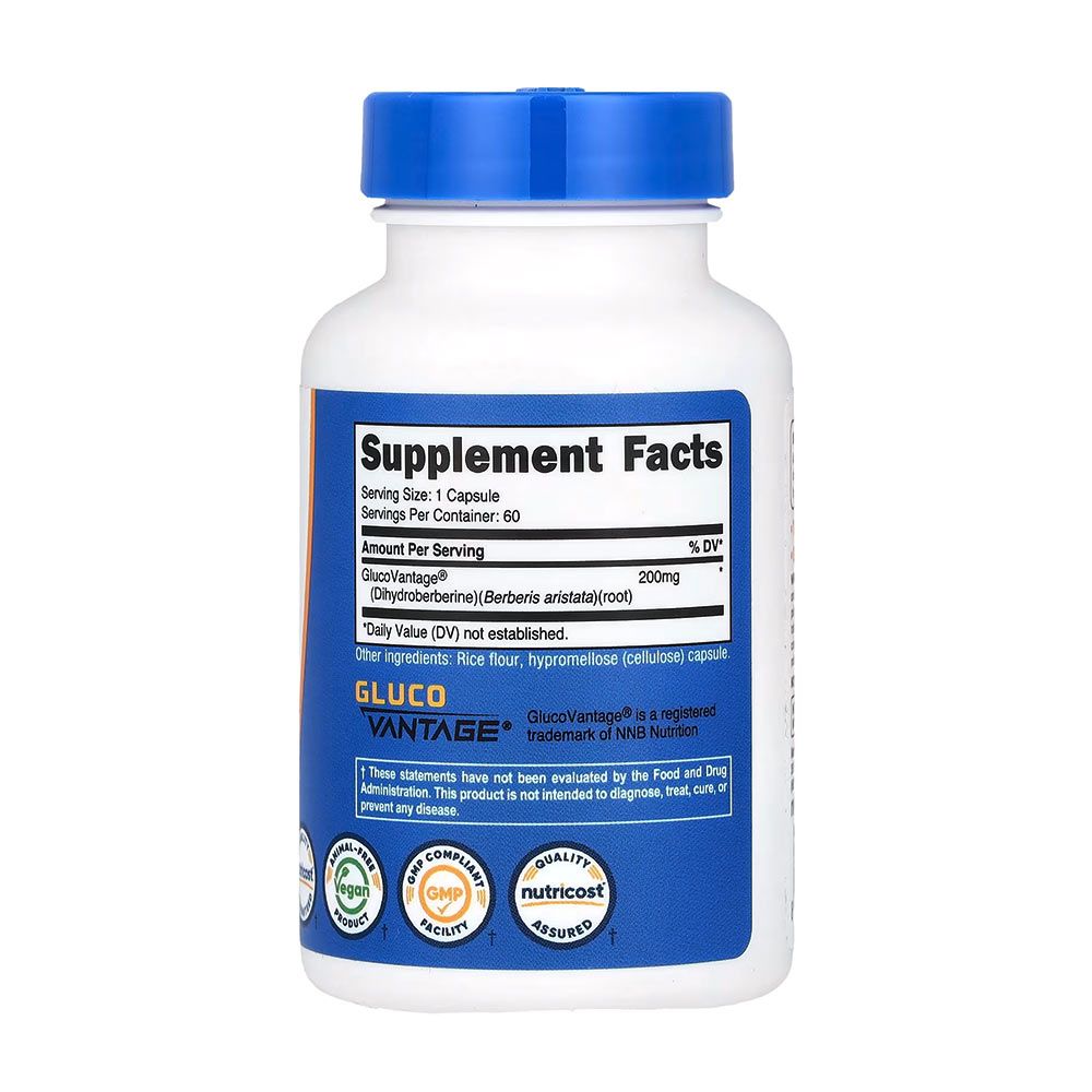 NUTRICOST - DIHYDROBERBERINE 200 MG - 60 KAPSZULA NUTRICOST - DIHYDROBERBERINE 200 MG - 60 KAPSZULA