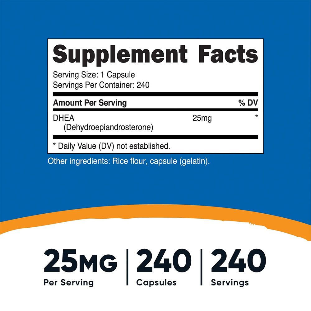 NUTRICOST - DHEA 25 MG - 240 KAPSZULA NUTRICOST - DHEA 25 MG - 240 KAPSZULA