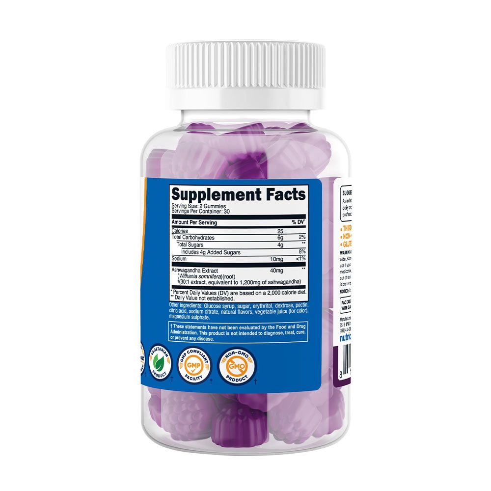 NUTRICOST - ASHWAGANDHA GUMMIES - ERDEI BOGYÓS MIX ÍZŰ - 60 GUMICUKOR NUTRICOST - ASHWAGANDHA GUMMIES - ERDEI BOGYÓS MIX ÍZŰ - 60 GUMICUKOR