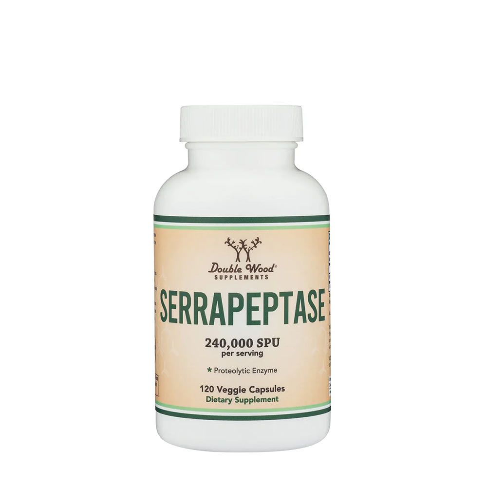DOUBLE WOOD SUPPLEMENTS - SERRAPEPTASE - 120 KAPSZULA DOUBLE WOOD SUPPLEMENTS - SERRAPEPTASE - 120 KAPSZULA