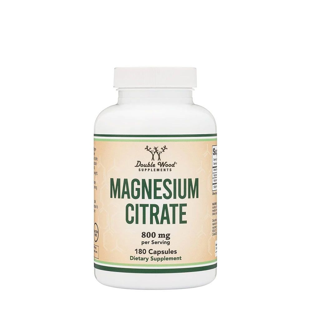 DOUBLE WOOD- SUPPLEMENTS MAGNESIUM CITRATE - 180 KAPSZULA DOUBLE WOOD- SUPPLEMENTS MAGNESIUM CITRATE - 180 KAPSZULA