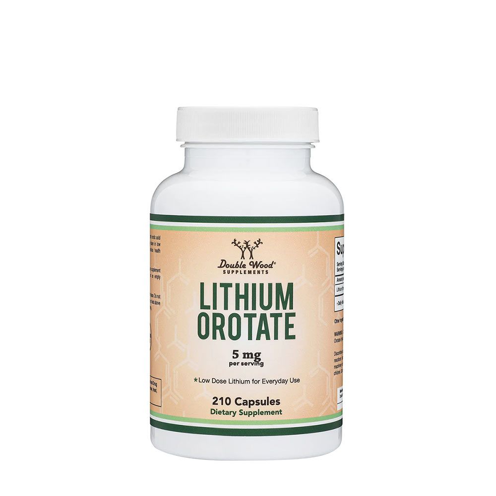DOUBLE WOOD SUPPLEMENTS - LITHIUM OROTATE - 210 KAPSZULA DOUBLE WOOD SUPPLEMENTS - LITHIUM OROTATE - 210 KAPSZULA