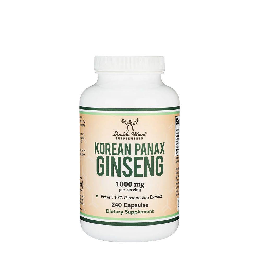 DOUBLE WOOD SUPPLEMENTS - KOREAN PANAX GINSENG - 240 KAPSZULA DOUBLE WOOD SUPPLEMENTS - KOREAN PANAX GINSENG - 240 KAPSZULA