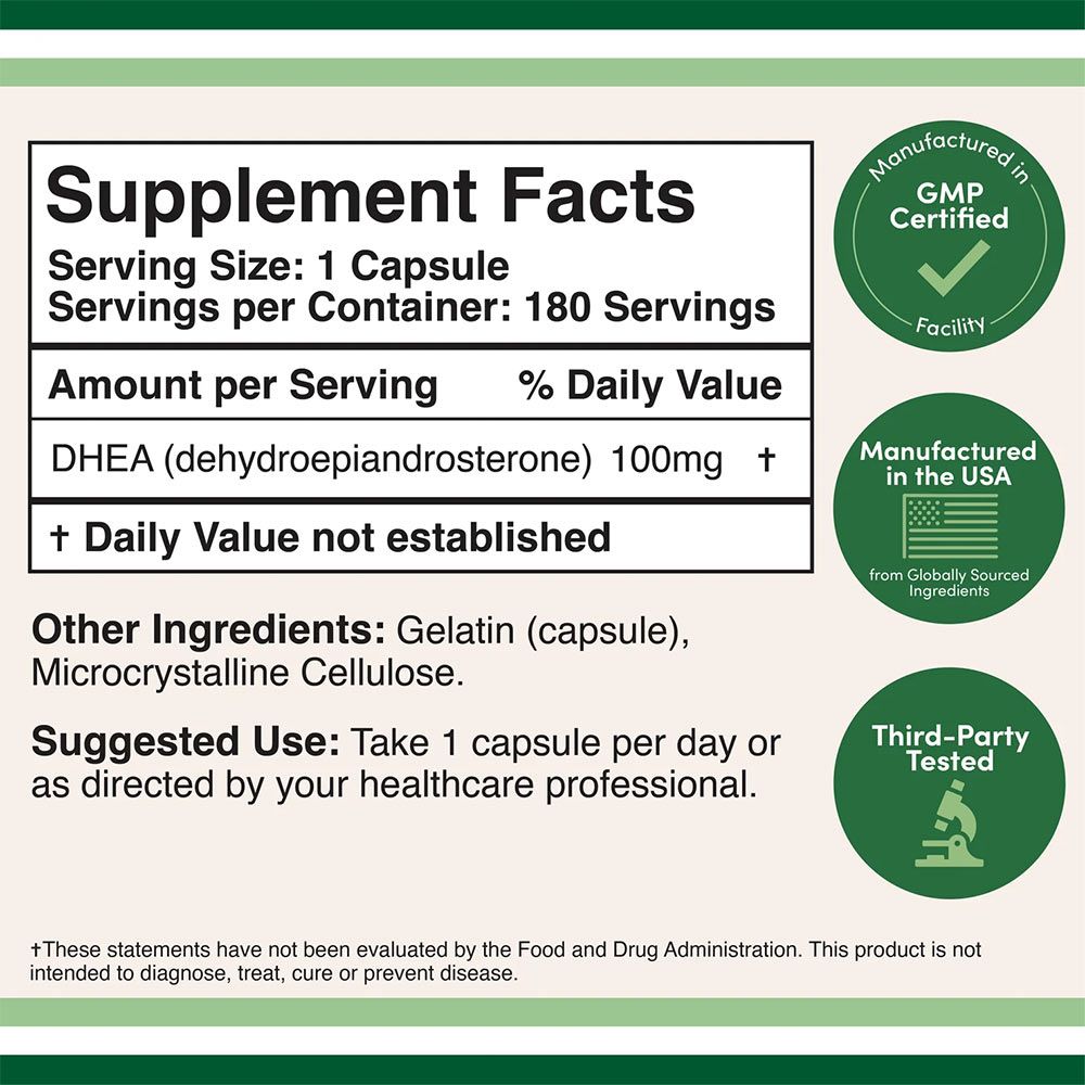 DOUBLE WOOD SUPPLEMENTS - DHEA - 180 KAPSZULA DOUBLE WOOD SUPPLEMENTS - DHEA - 180 KAPSZULA