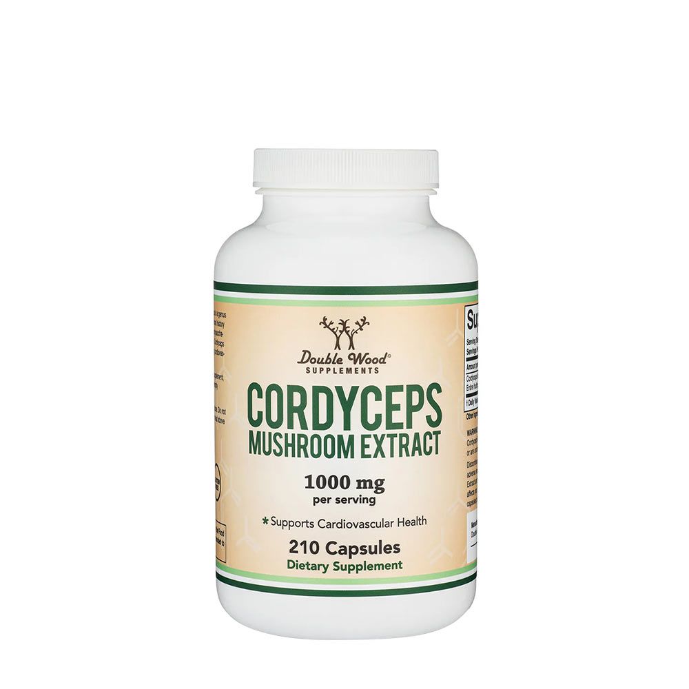 DOUBLE WOOD SUPPLEMENTS - CORDYCEPS MUSHROOM EXTRACT - 210 KAPSZULA DOUBLE WOOD SUPPLEMENTS - CORDYCEPS MUSHROOM EXTRACT - 210 KAPSZULA