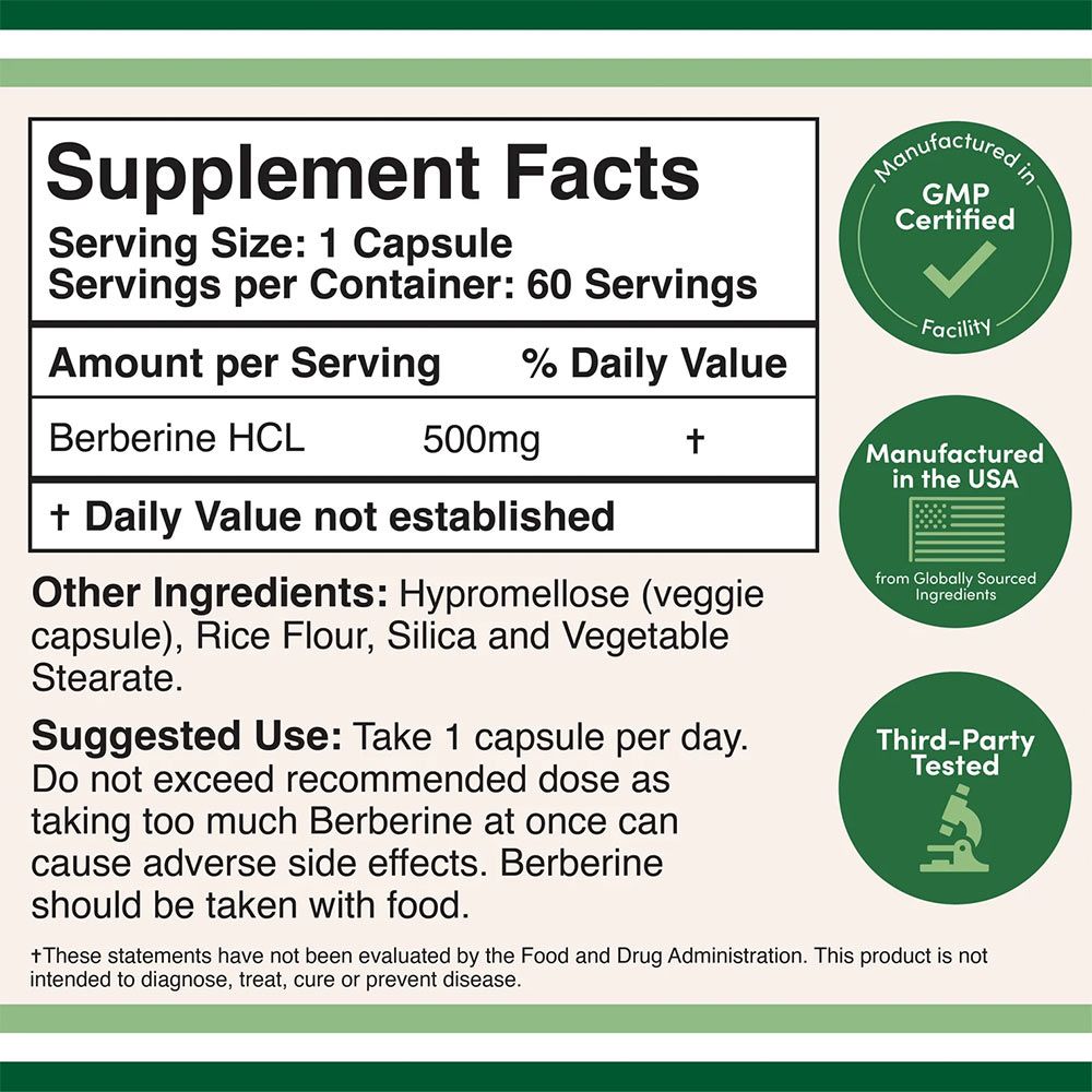 DOUBLE WOOD SUPPLEMENTS - BERBERINE - 60 KAPSZULA DOUBLE WOOD SUPPLEMENTS - BERBERINE - 60 KAPSZULA