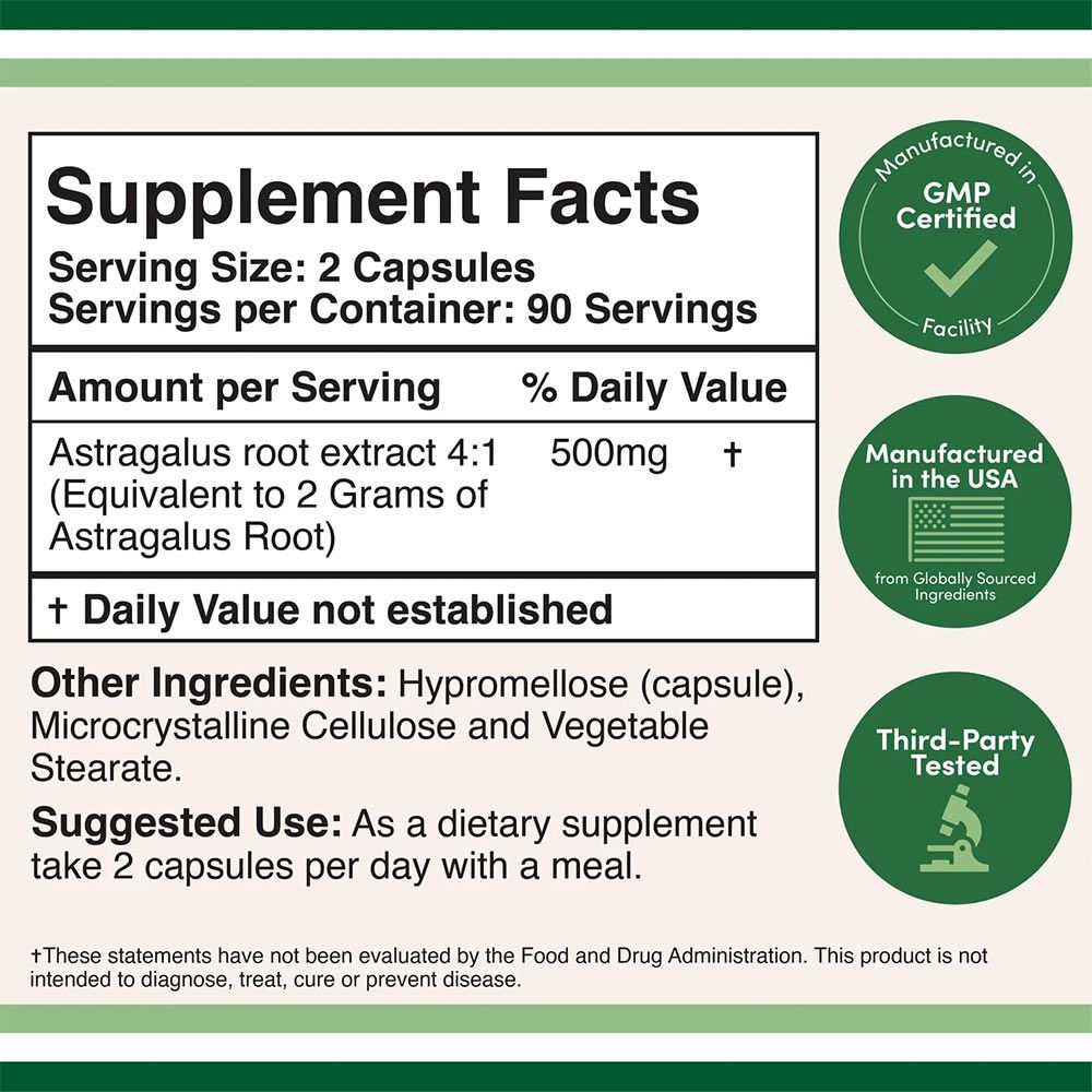 DOUBLE WOOD SUPPLEMENTS - ASTRAGALUS - 180 KAPSZULA DOUBLE WOOD SUPPLEMENTS - ASTRAGALUS - 180 KAPSZULA