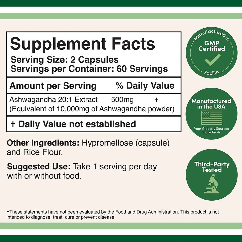 DOUBLE WOOD SUPPLEMENTS - ASHWAGANDHA - 120 KAPSZULA DOUBLE WOOD SUPPLEMENTS - ASHWAGANDHA - 120 KAPSZULA