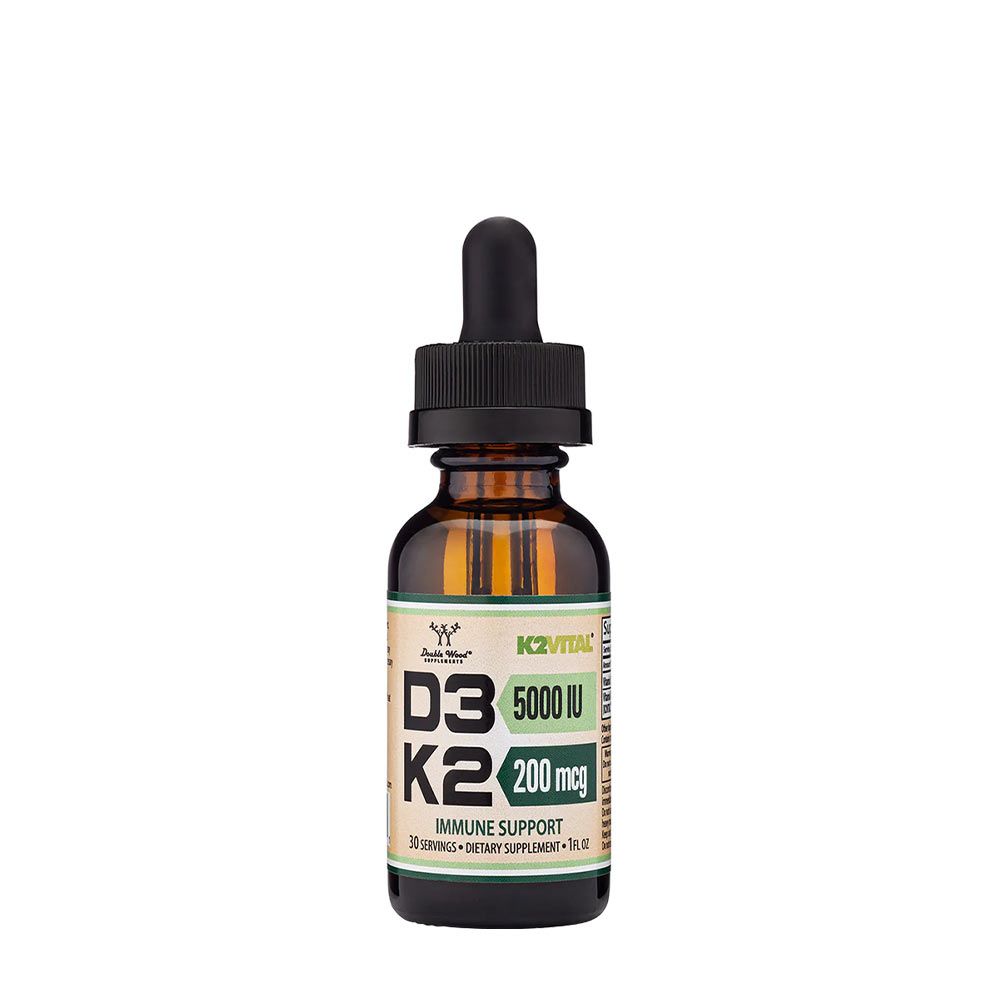 DOUBLE WOOD SUPPLEMENTS - VITAMIN D3 + K2 LIQUID - 30 ML DOUBLE WOOD SUPPLEMENTS - VITAMIN D3 + K2 LIQUID - 30 ML