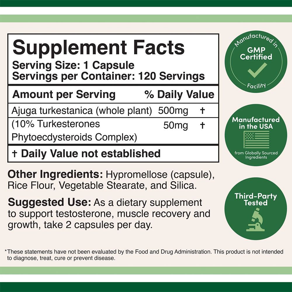 DOUBLE WOOD SUPPLEMENTS - TURKESTERONE 10% - 120 KAPSZULA DOUBLE WOOD SUPPLEMENTS - TURKESTERONE 10% - 120 KAPSZULA
