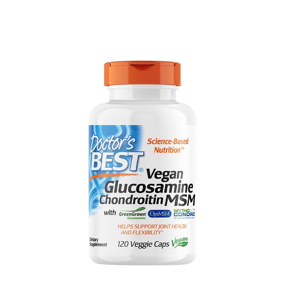 DOCTOR'S BEST - VEGÁN GLÜKÓZAMIN, KONDROITIN ÉS MSM - 120 KAPSZULA DOCTOR'S BEST - VEGÁN GLÜKÓZAMIN, KONDROITIN ÉS MSM - 120 KAPSZULA