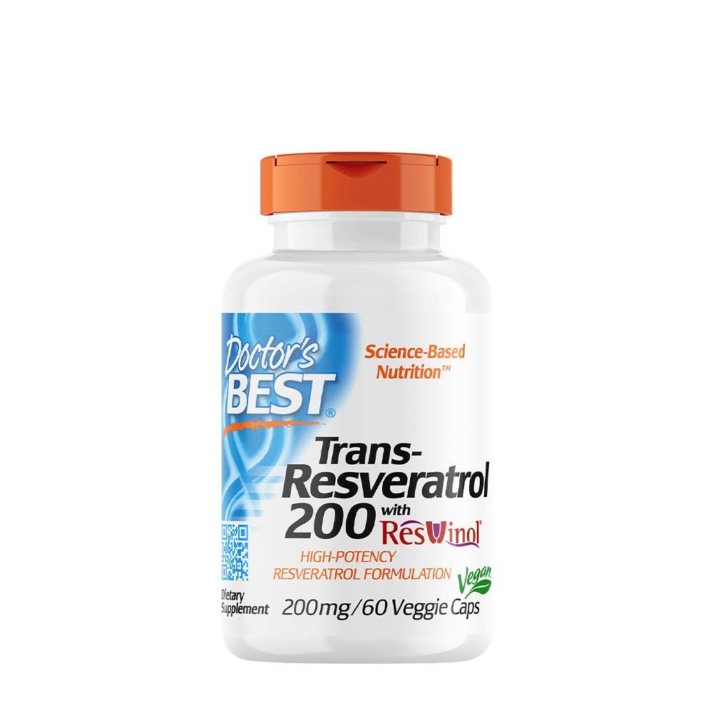 DOCTOR'S BEST - TRANSZ-REZVERATROL 200 MG KAPSZULA RESIVINOL-LAL - 60 KAPSZULA DOCTOR'S BEST - TRANSZ-REZVERATROL 200 MG KAPSZULA RESIVINOL-LAL - 60 KAPSZULA