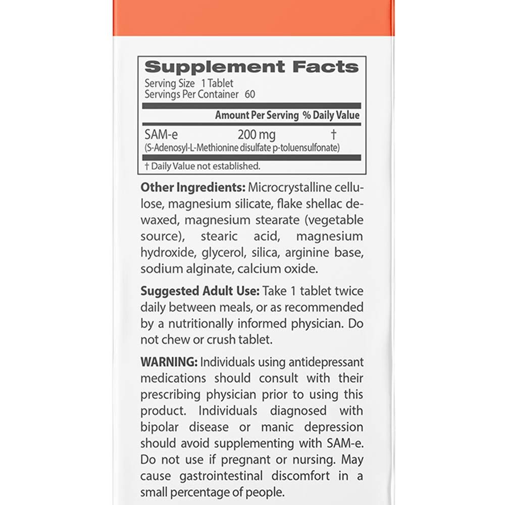 DOCTOR'S BEST - SAM-E 200 MG - 60 TABLETTA DOCTOR'S BEST - SAM-E 200 MG - 60 TABLETTA