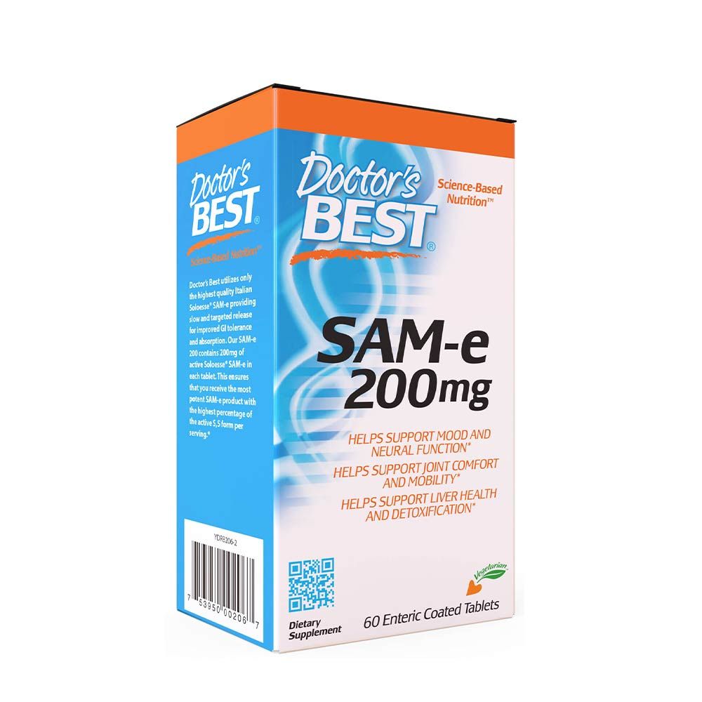 DOCTOR'S BEST - SAM-E 200 MG - 60 TABLETTA DOCTOR'S BEST - SAM-E 200 MG - 60 TABLETTA