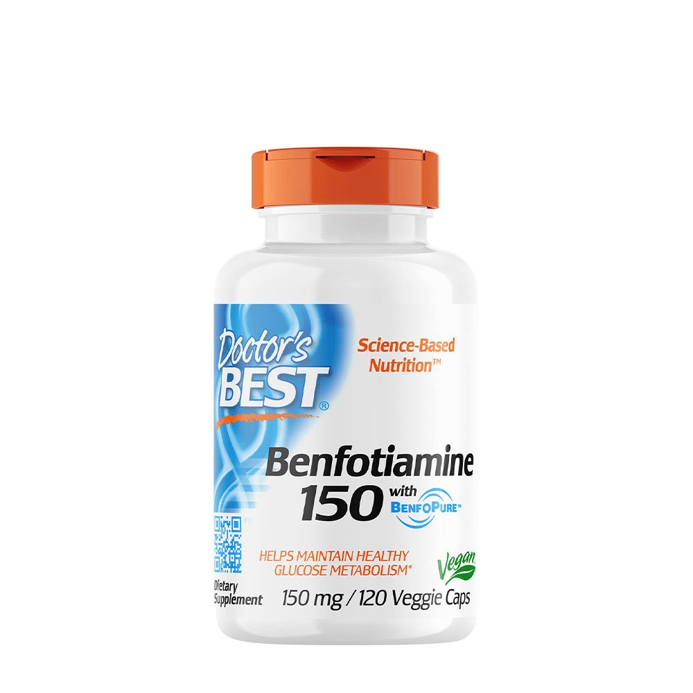 DOCTOR'S BEST - BENFOTIAMINE WITH BENFOPURE 150 MG - 120 KAPSZULA DOCTOR'S BEST - BENFOTIAMINE WITH BENFOPURE 150 MG - 120 KAPSZULA