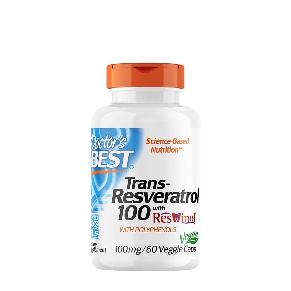 DOCTOR'S BEST - TRANS-RESVERATROL 100 MG - 60 KAPSZULA DOCTOR'S BEST - TRANS-RESVERATROL 100 MG - 60 KAPSZULA